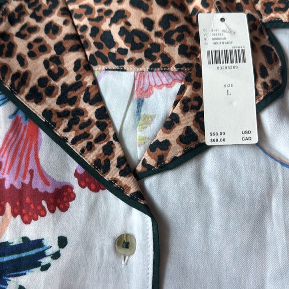 Anthropologie Flannel Buttondown Pajama Top - Picture 6 of 16